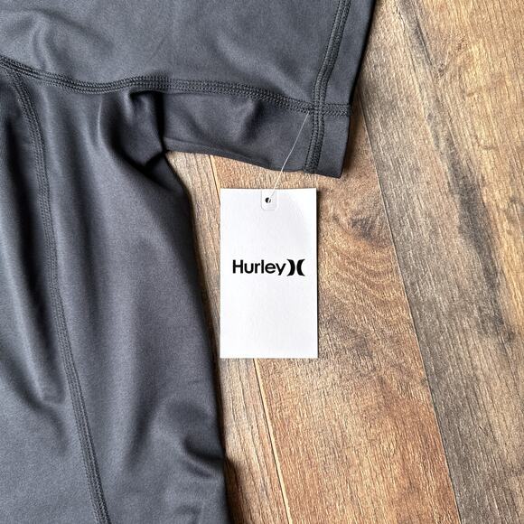 Hurley One and Only Sun‎ Shirt Women's Large Black Surf Beach UPF+50 NWT 5781 - Picture 4 of 9